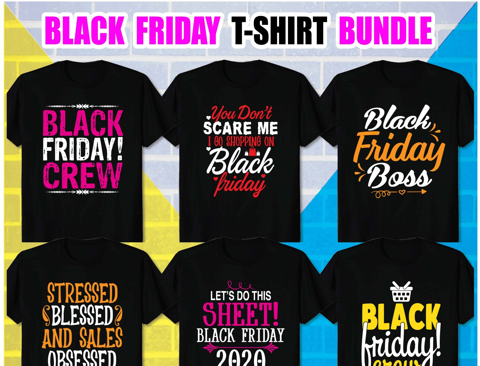 BEST BLACK FRIDAY T SHIRT DESIGN BUNDLE by Mst. Fency Ara on Dribbble