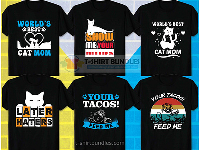 BEST CAT T SHIRT DESIGN BUNDLE cat shirts funny