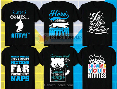 BEST CAT T SHIRT DESIGN BUNDLE cat shirts funny