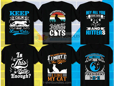 BEST CAT T SHIRT DESIGN BUNDLE cat shirts funny