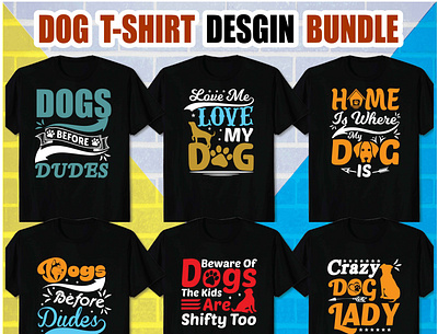 BEST DOG T SHIRT DESIGN BUNDLE t shirt design template