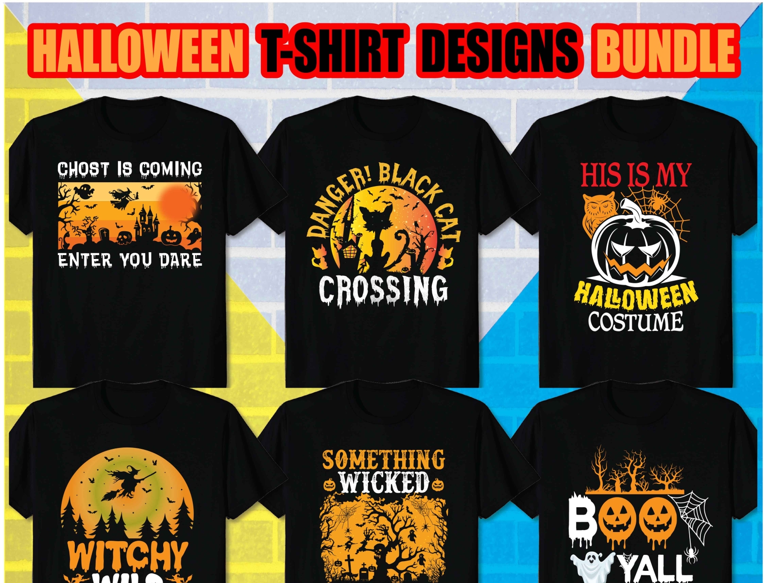 BEST HALLOWEEN T SHIRT DESIGN BUNDLE by Mst. Fency Ara on Dribbble