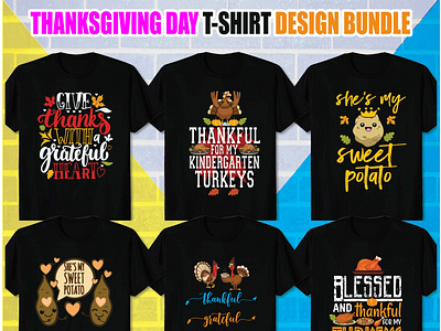 Best Thanksgiving Day T Shirt Design Bundle By Leslie Kimball On Dribbble
