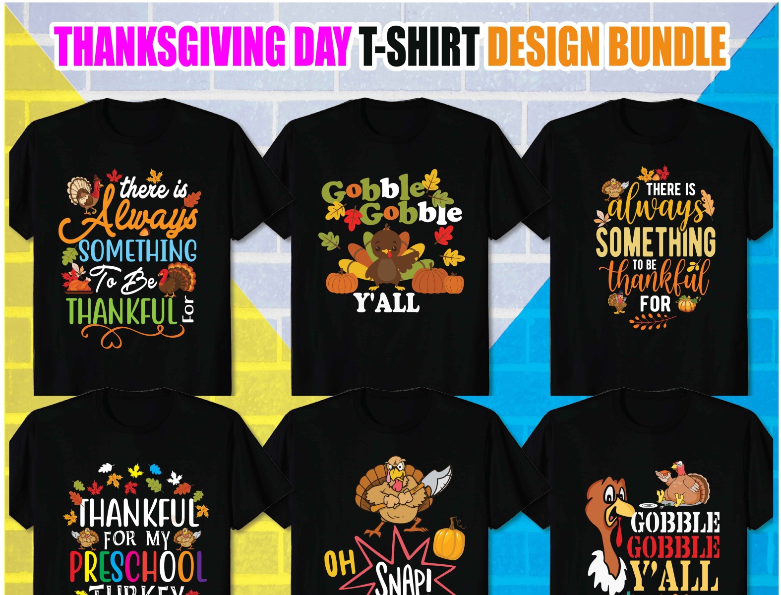 BEST THANKSGIVING DAY T SHIRT DESIGN BUNDLE by Mst. Fency Ara on Dribbble