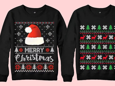 ugly christmas sweater t shirt design and graphic t shirt design