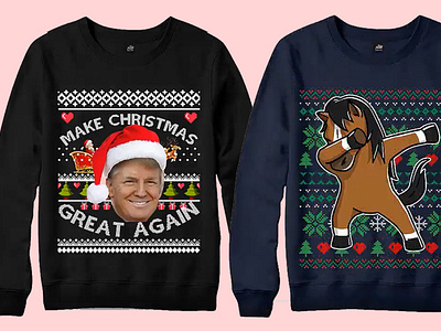 ugly christmas sweater t shirt design and graphic t shirt design