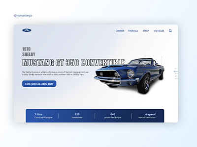 Ford website redesign concept