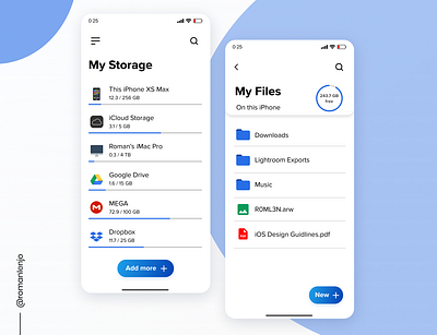 Filezzy - A file manager app figma ui ui design ui designer ui uix uiux ux ux design web design xd