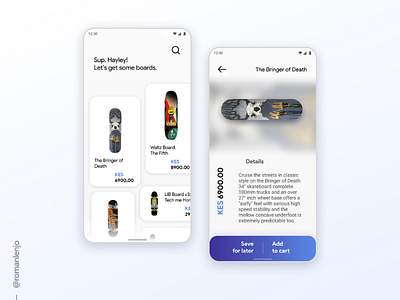 SK8brd - A skateboard shopping app