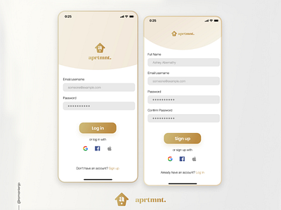 aprtmnt. - A rental app ui ui design ux ux design