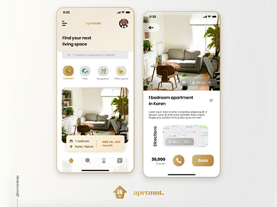 aprtmnt. - A rental app app design ui ui design ux ux design