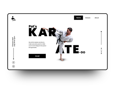 Pat's Karate-do Web Design design ui ui design user experience user interface ux design web web design