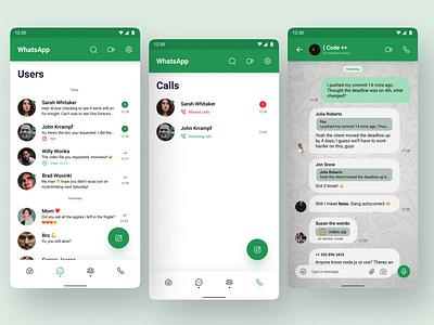 WhatsApp Redesign Dribbble