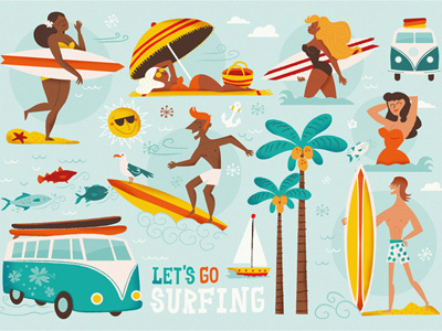 Letsgosurfing Raqueljove beach board fun summer surf surfing