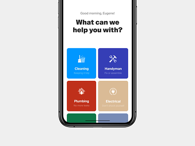 Cleaning Service App adobe xd ae animation booking clean cleaning date picker handyman house interaction ios motion order payment plumbing service
