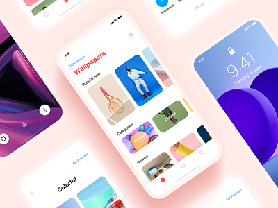 Wallpaper App Ui Designs Themes Templates And Downloadable Graphic Elements On Dribbble