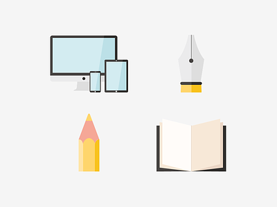 Skills design digital edition icon identity illustration notebook pen responsive skill tool vector