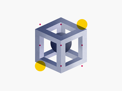 3D Render #3 3d cube design dot graphic illustration noise square vector