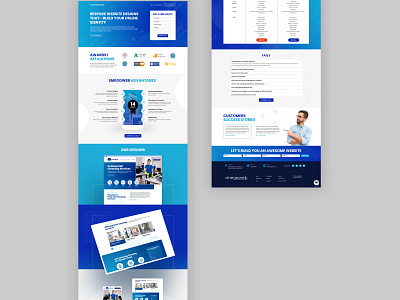 Landing Page Design banner graphic design illustration typography ui ux web