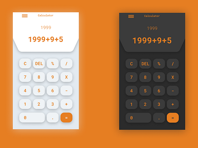 Mobile Calculators app design illustration logo typography ui ux