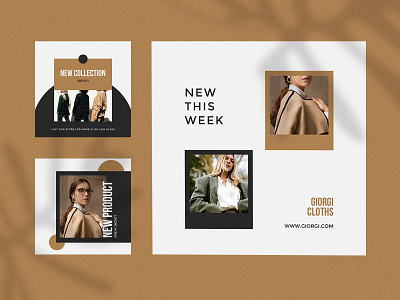 ELMA Instagram Post Template clothing design fashion feed instagram layout layout design media post product social template template design templates