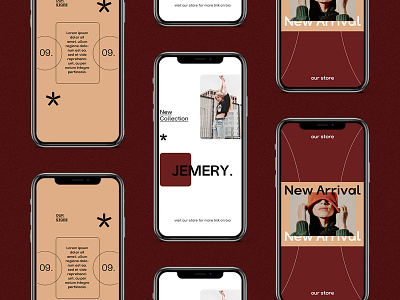 CAXY Instagram Story Template clean design fashion ig story instagram instagram story instagram template layout layout design minimalist modern social media template template design templates