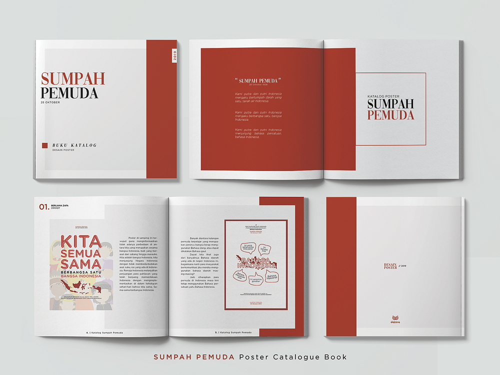 SUMPAH PEMUDA Poster Calatogue Book by Berliana Zafa on Dribbble