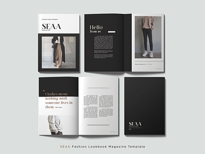 SEAA Fashion Lookbook Magazine Template