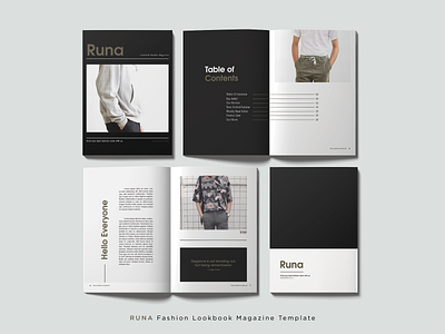 RUNA Fashion Lookbook Magazine Template