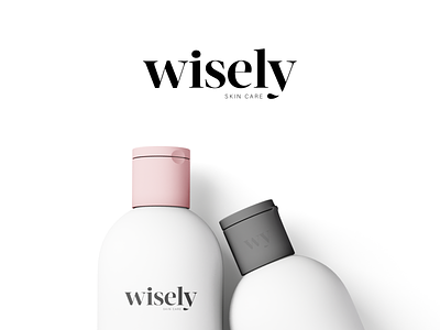 Wisely balm branding cosmetic cosmetic packaging design identity logo logotype minimal skin care symbol