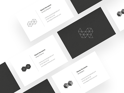 Bp Architecture Business Cards architecture branding business cards geometric grey logo monogram shape