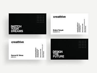 Creathive Business Cards branding business cards card identity logo logotype