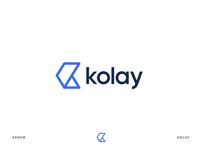 Kolay branding icon identity illustration k k letter k logo logo logotype symbol