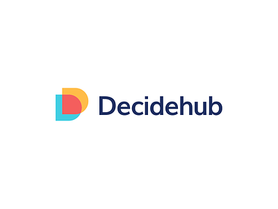 Decidehub branding design icon identity illustration lettering logo logotype monogram symbol