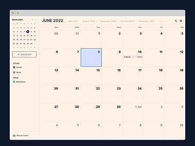 Calendar - Test Task