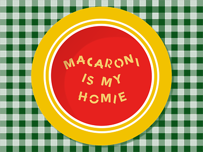 Macaroni is my homie gingham green homie italian italian food italian restaurant italiano macaroni pasta penne plate ravioli red restaurant rigatoni sauce soup spaghetti tablecloth yellow