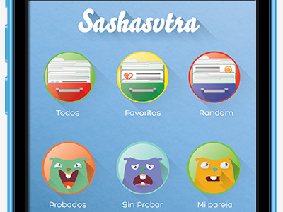 Sasha menu (work in progress) app flat icon ios iu vector