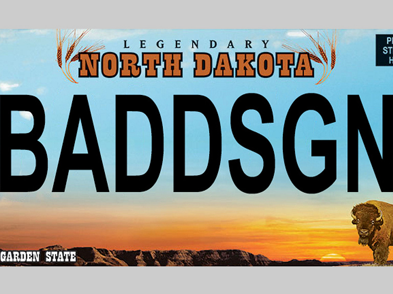 North Dakota License Plate by Adam Wiedman on Dribbble