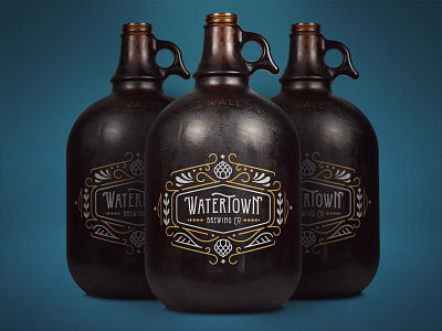 Watertown Brewing Company beer brand growler hops identity microbrew sd south dakota