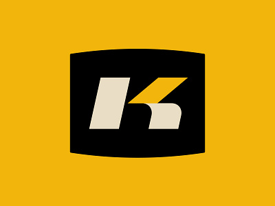 Knutson Homes brand classic h identity k logo mark north dakota simple yellow