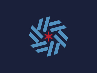 Illinois (WIP) blue brand chicago flag illinois logo mark star stripes trademark