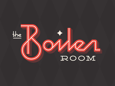 The Boiler Room bar boiler classic monoline music retro script sd south dakota star venue vintage
