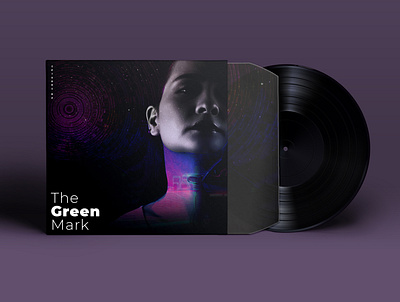 the green mark design illustration music music album typography vector