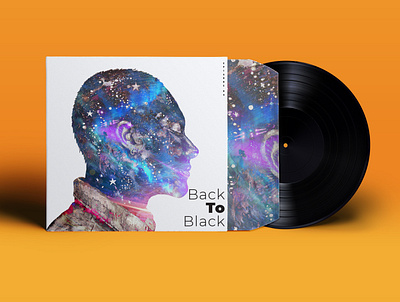 Back to Black animation design illustration minimal music music album neelbhavsar typography vector