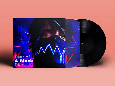 Fear of a Black Planet animation design illustration illustrator minimal music music album neelbhavsar typography vector