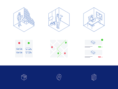 Smetofor icons design flat icons illustration illustrator isometric minimal ui vector website