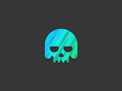 d e a d dead degrade gradient illustration logo skeleton skull vector