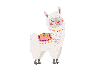 Alpaka / Lama / Different color palette character 🦙💘