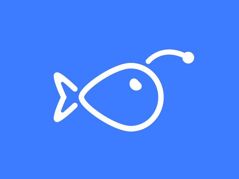 Anglerlight Logo (better quality) bespoke graphics angler lights design logo fish