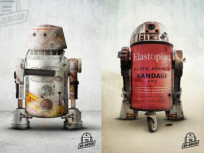 Re-Droid - Droids for £££ build design droid r2d2 recycle starwars upcycle